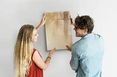 Tablă cu marker cu imprimeu umbra frunzelor de palmier