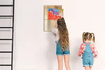 Tablă cu marker cu imprimeu umbra frunzelor de palmier