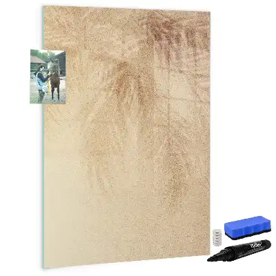 Tablă cu marker cu imprimeu umbra frunzelor de palmier