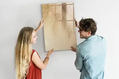 Tablă cu marker cu imprimeu umbra frunzelor de palmier