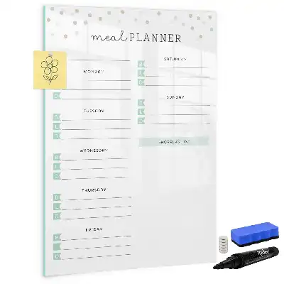 Tablă magnetică de scris planificator de mese