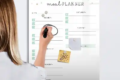 Tablă magnetică de scris planificator de mese