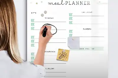 Tablă magnetică de scris planificator de mese