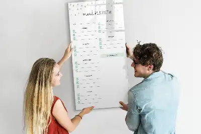 Tablă magnetică de scris planificator de mese