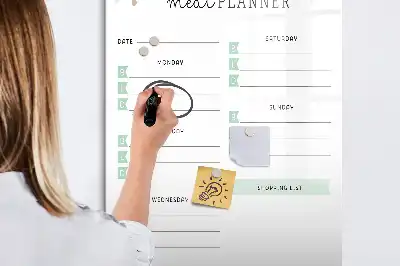 Tablă magnetică de scris planificator de mese