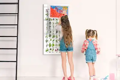 Tablă cu marker legume verzi
