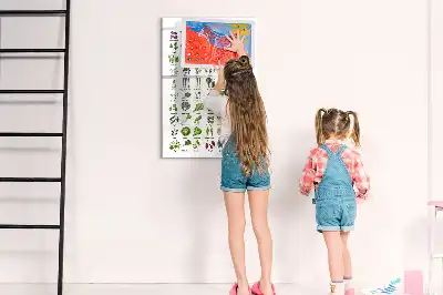Tablă cu marker legume verzi