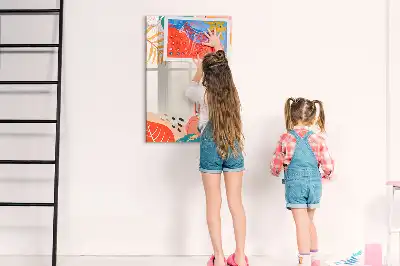 Tablă magnetică de scris model Floare de vară