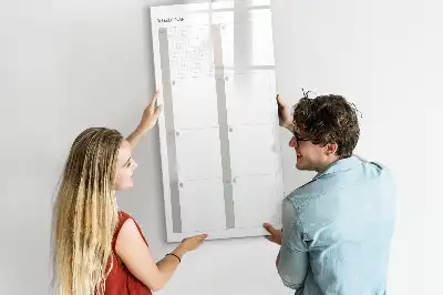 Tablă magnetică pentru scris planificator săptămânal