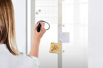 Tablă magnetică pentru scris planificator săptămânal