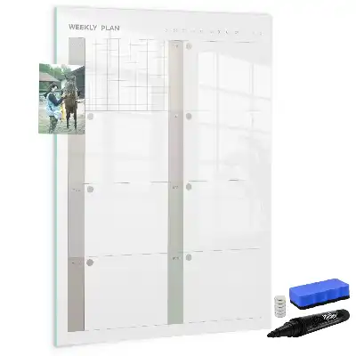 Tablă magnetică pentru scris planificator săptămânal