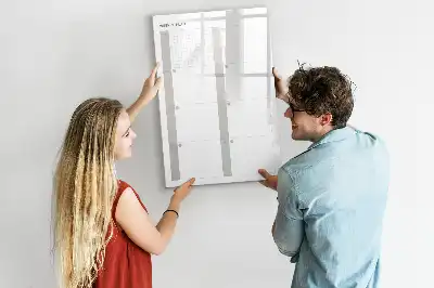 Tablă magnetică pentru scris planificator săptămânal