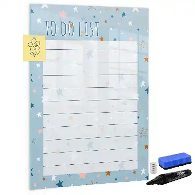 Tablă magnetică pentru notițe cu design pentru lista de sarcini