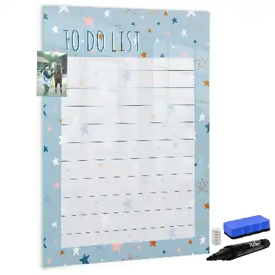 Tablă magnetică pentru notițe cu design pentru lista de sarcini
