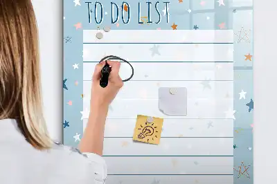 Tablă magnetică pentru notițe cu design pentru lista de sarcini