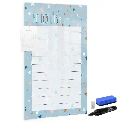 Tablă magnetică pentru notițe cu design pentru lista de sarcini