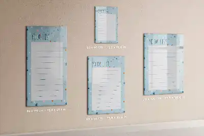 Tablă magnetică pentru notițe cu design pentru lista de sarcini