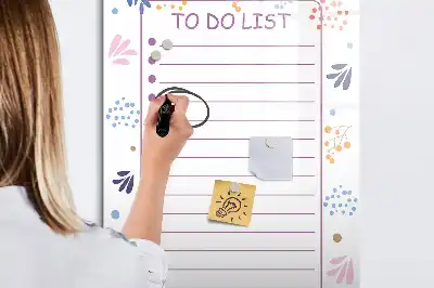 Tablă magnetică pentru notițe cu design pentru lista de sarcini