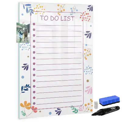 Tablă magnetică pentru notițe cu design pentru lista de sarcini