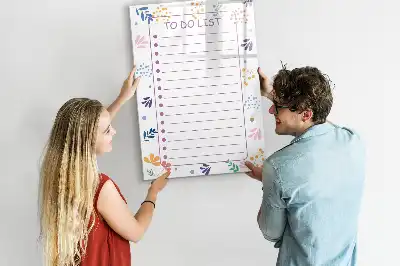 Tablă magnetică pentru notițe cu design pentru lista de sarcini