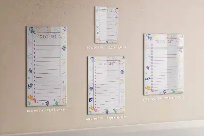 Tablă magnetică pentru notițe cu design pentru lista de sarcini