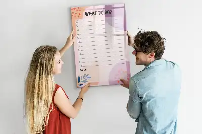 Tablă cu marker pentru listă de sarcini