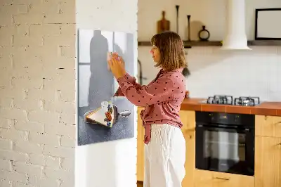 Tablă magnetică de scris cu model o felie de tort