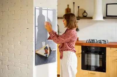 Tablă magnetică de scris cu model o felie de tort