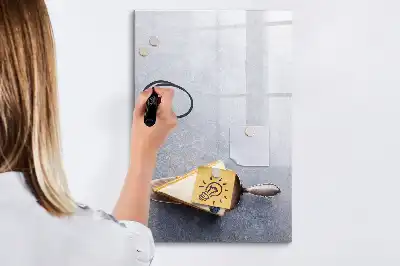 Tablă magnetică de scris cu model o felie de tort