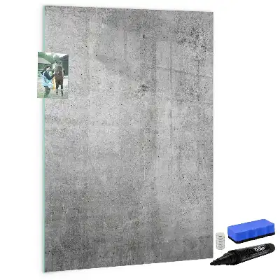 Tablă cu marker beton luminos