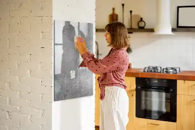 Tablă cu marker beton luminos