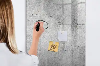 Tablă cu marker beton luminos