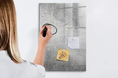 Tablă cu marker beton luminos