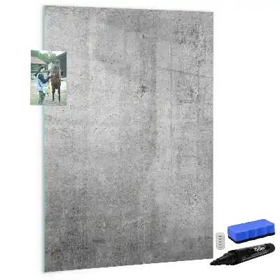 Tablă cu marker beton luminos