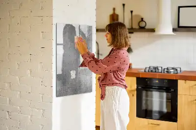 Tablă cu marker beton luminos