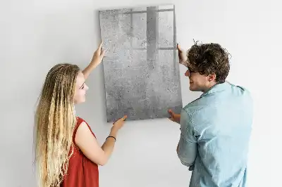 Tablă cu marker beton luminos