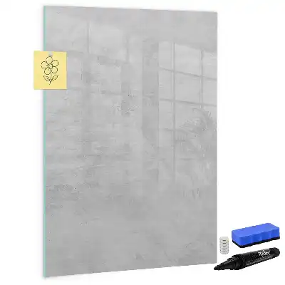 Tablă magnetică de scris cu finisaj de beton luminos