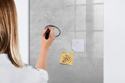 Tablă magnetică de scris cu finisaj de beton luminos