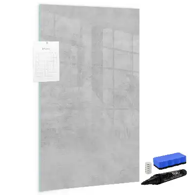 Tablă magnetică de scris cu finisaj de beton luminos