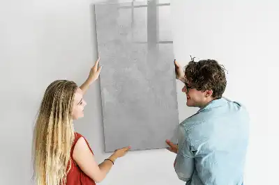 Tablă magnetică de scris cu finisaj de beton luminos