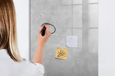 Tablă magnetică de scris cu finisaj de beton luminos