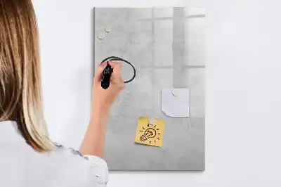 Tablă magnetică de scris cu finisaj de beton luminos
