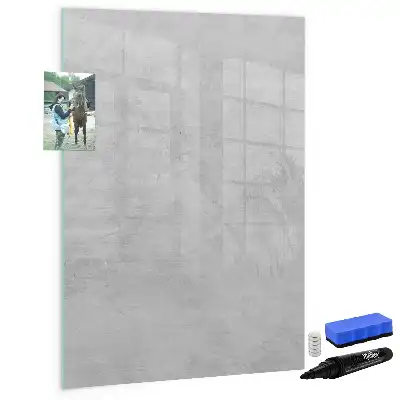 Tablă magnetică de scris cu finisaj de beton luminos
