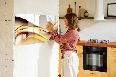 Tablă magnetică cu ștergere uscată cu model abstracție de valuri