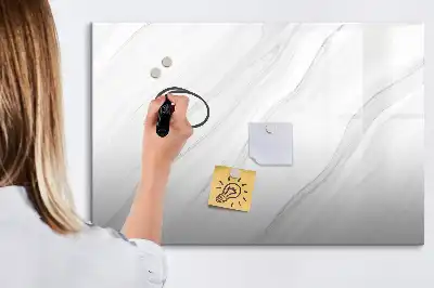 Tablă magnetică cu ștergere uscată cu model de marmură decorativă
