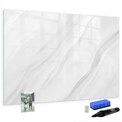 Tablă magnetică cu ștergere uscată cu model de marmură decorativă