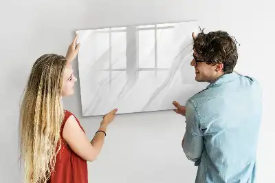 Tablă magnetică cu ștergere uscată cu model de marmură decorativă