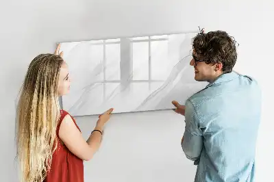 Tablă magnetică cu ștergere uscată cu model de marmură decorativă