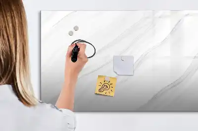 Tablă magnetică cu ștergere uscată cu model de marmură decorativă