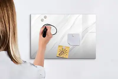 Tablă magnetică cu ștergere uscată cu model de marmură decorativă